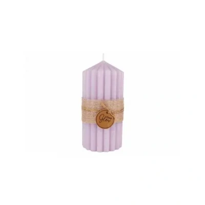 Afbeelding van Jonckheere Collectie Ribble kaars lila 7xh14cm 60H