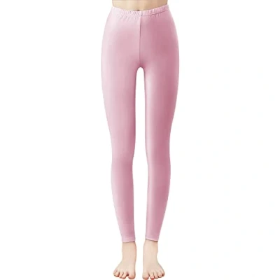 Afbeelding van Libella 1/3 stuks dameslegging, lange sportlegging, meerkleurig, met getailleerde tailleband van katoen 4108VA, Baby roze