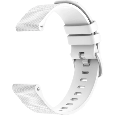 Afbeelding van imoshion Siliconen sportbandje met gesp Universeel 22 mm aansluiting Wit