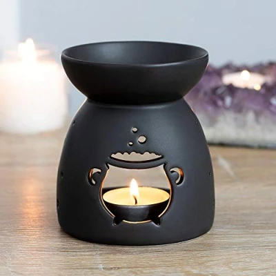 Afbeelding van Something Different Oliebrander Black Cauldron Cut Out Multicolours