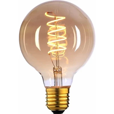 Afbeelding van Highlight Lamp LED G95 9W 650LM 2200K Dimbaar Amber
