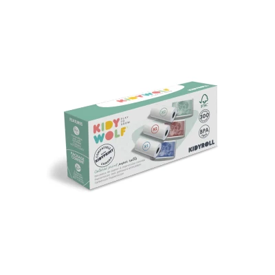 Afbeelding van Kidywolf Kidyroll Gekleurd Papierrollen Voor Kidyprint
