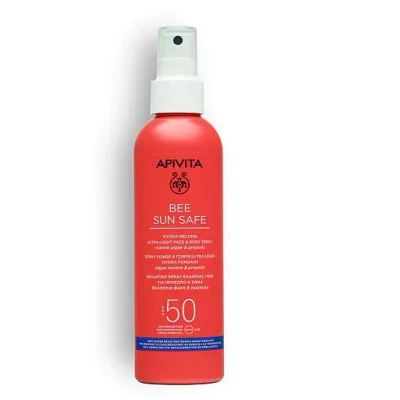 Afbeelding van Apivita Bee Sun Safe Ultra Light Face &amp; Body Spray SPF50 200ml