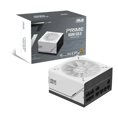 Image de ASUS PRIME Alimentation électrique (interne) ATX12V 3.0/ EPS12V 80 PLUS Gold CA 100 240 V 850 Watt PFC active noir, blanc