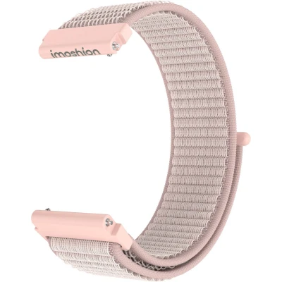 Afbeelding van imoshion Nylon bandje klittenband Universeel 22 mm aansluiting Roze