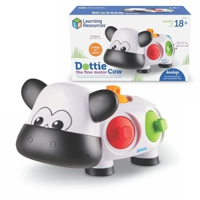 Afbeelding van Dottie, deze KUH bij DE FÖRDERUNG FEINMOTORIK