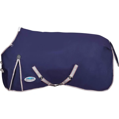Afbeelding van Weatherbeeta Lite Plus Turnout Rug Comfitec Essential Standard Neck 50g Navy/Silver/Red 150/200