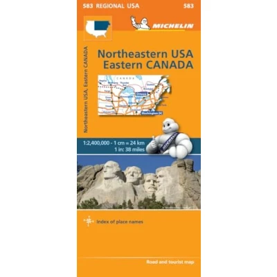 Afbeelding van Northeastern USA, Eastern Canada Michelin Regional Map 583