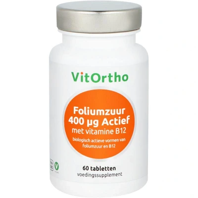 Afbeelding van Foliumzuur 400 Mcg Actief Met Vitamine B12