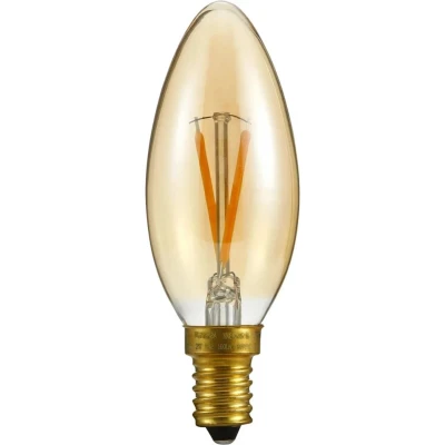 Afbeelding van SPL LED Filament Kaars (GOUD) 2W / DIMBAAR 2200K