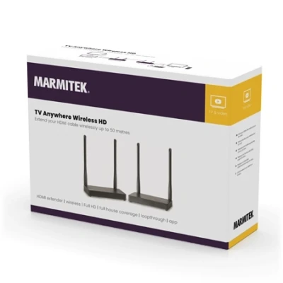 Afbeelding van Marmitek HDMI Extender Draadloos TV Anywhere Wireless HD Verleng je signaal door heel het huis