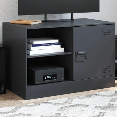 Afbeelding van Tv meubel 67x39x44 cm staal zwart