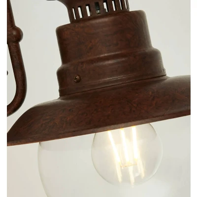 Afbeelding van Wandlamp Station, bruin, IP44