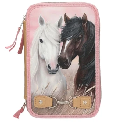 Afbeelding van Depesche Miss Melody 3 vaks etui DUSTY ROSE