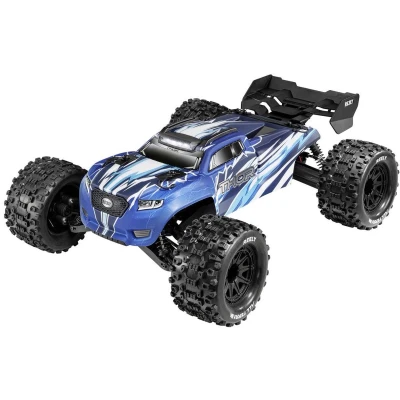 Afbeelding van Reely Thor Blauw Brushed 1:10 RC auto Elektro Monstertruck 4WD 100% RTR 2,4 GHz Incl. accu, oplader en batterijen voor de zender