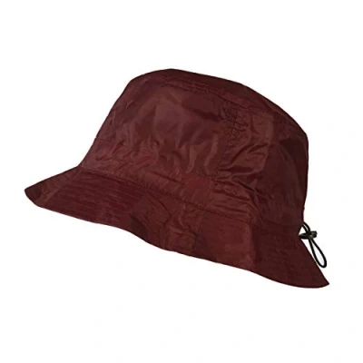 Afbeelding van TOUTACOO, Regenhoed, Rain Bob Verstelbaar Nylon Look, 08 Bordeaux/ M/L, M