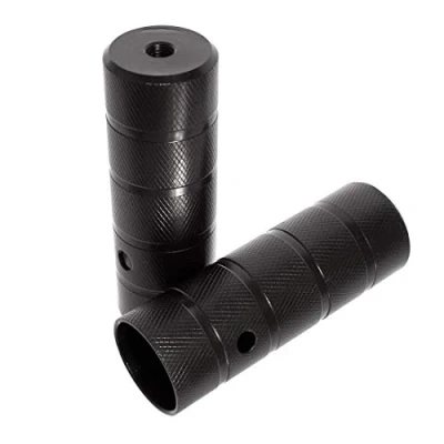 Afbeelding van KHE BMX Axle Pegs voetsteun voor 10 mm as 3/8 inch schroefdraad zwart