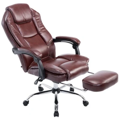 Image de CLP Fauteuil de bureau Castle similicuir , Bordeaux