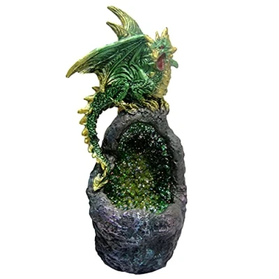 Afbeelding van Nemesis Now Beeld/figuur Emerald Crystal Guard Met LED licht Groen