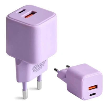 Afbeelding van Forever COLORUM wandoplader USB A + C PD 30W CLS30 AC 09 xLavenda (30 W), lader