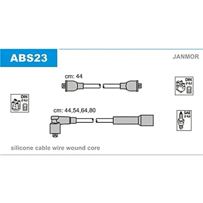 Afbeelding van JANMOR ABS23 Bougiekabelset