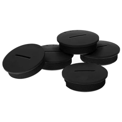 Afbeelding van Kalitec G4520220 M20 5 stuks ronde afdekstoppen, kunststof, zwart, diameter 26 mm, M20, stofdicht, waterdicht, IP65