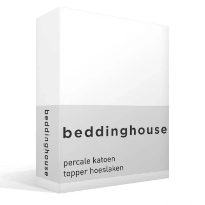 Afbeelding van Beddinghouse Percale Topper Hoeslaken Wit 180 x 200