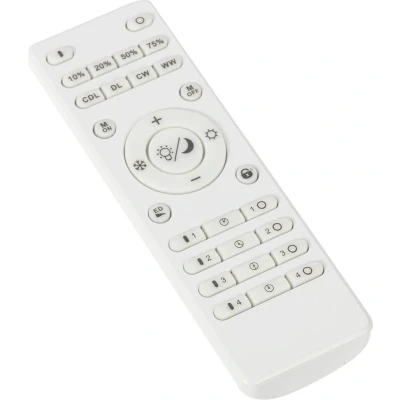 Afbeelding van Lindby LED plafondlamp met dimmer 1licht Aluminium, kunststof H: 5 cm zwart, wit Inclusief lichtbron