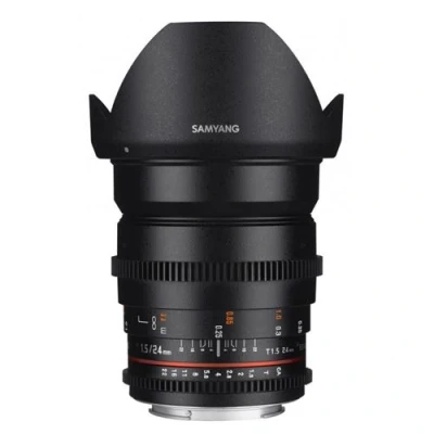 Image de Objectif hybride vidéo Samyang VDSLR 24mm T1.5 MK2 noir pour Sony FE