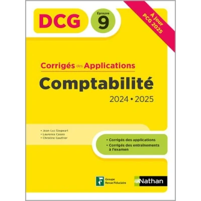 Image de Comptabilité DCG Epreuve 9 Corrigés des applications 2024/2025