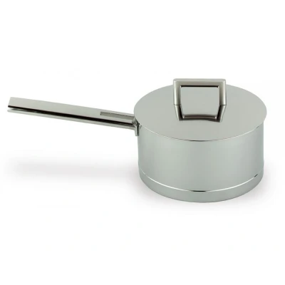 Afbeelding van Demeyere John Pawson Steelpan met dubbelwandige deksel 16 cm