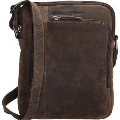Afbeelding van Hide &amp; Stitches Idaho Breeze Schoudertas donkerbruin Damestas