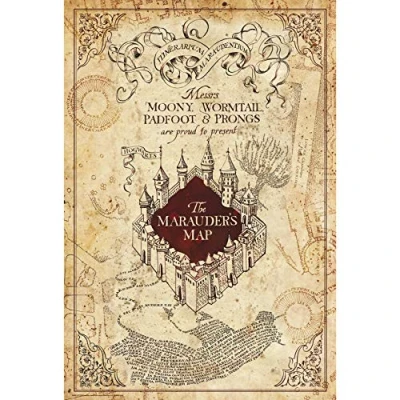 Afbeelding van Harry Potter Marauder&#039;s Map Poster &#039;91x61&#039;