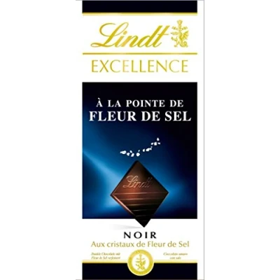Afbeelding van Lindt Chocoladetablet met fleur de sel, pure chocolade, 100 g