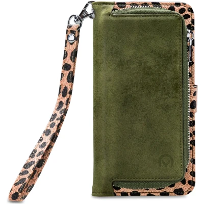 Afbeelding van Mobilize 2in1 Magnet Zipper Case Samsung Galaxy A33 5G Olive/Leopard