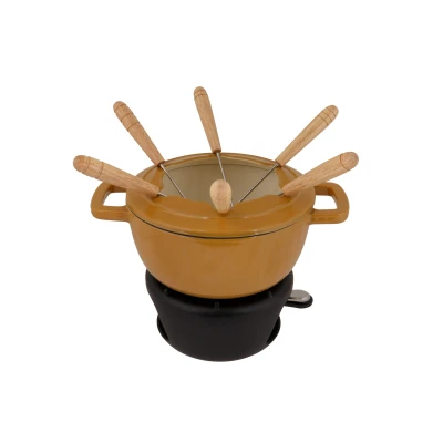 Afbeelding van Cosy &amp; Trendy Fondueset Fontestic Gietijzer Amber Gold Ø 18 cm