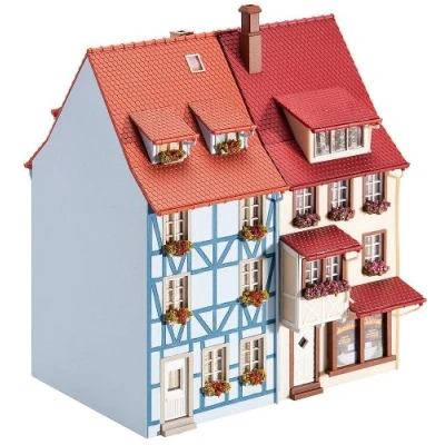 Image de Faller Modélisme ville et campagne HO 2 maisons de petite avec saillie