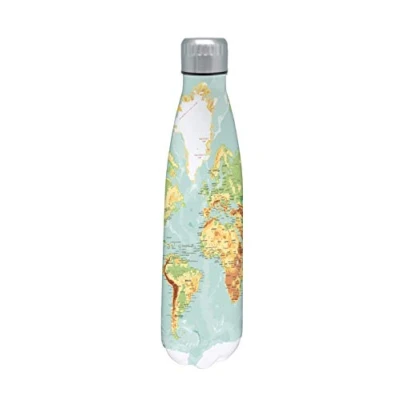 Afbeelding van Nerthus Drinkfles Vacuüm 750ml De Wereld (warm En Koud)