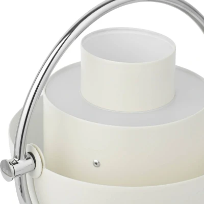Afbeelding van Gubi Multi Lite oplaadbare tafellamp, hoogte 30 cm, chroom/wit