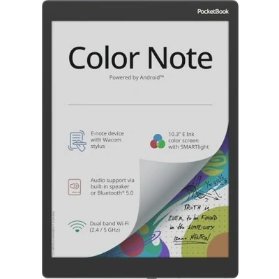 Afbeelding van PocketBook Color Note e book reader Touchscreen 32 GB Wifi Zwart, Blauw
