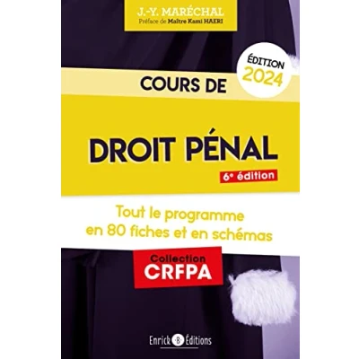 Afbeelding van COURS DE DROIT PENAL 2024 2025