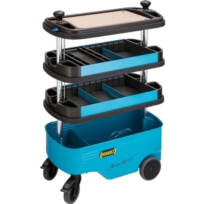 Afbeelding van Hazet 166 C Werkplaatswagen Plaatstaal Kleur (specifiek): Zwart, Blauw
