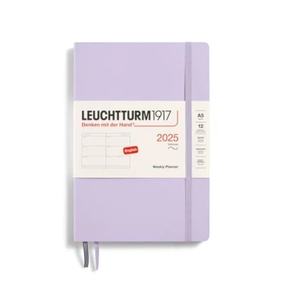 Afbeelding van Leuchtturm1917 Weekly Planner A5 Medium 12 maanden 2025 Softcover Lilac