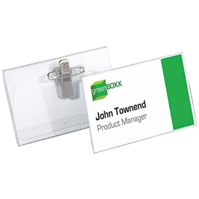 Image de Durable 861019 pack de 5 porte badges avec pince combi 54 x 90 mm 383664