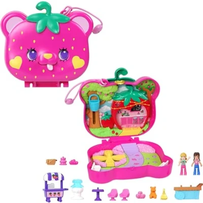 Image de Poupée Polly Pocket Coffret ourson fraise