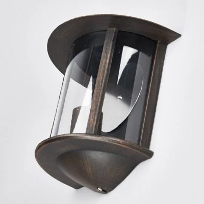 Afbeelding van Buitenmuur bruine roest LED licht Maelis