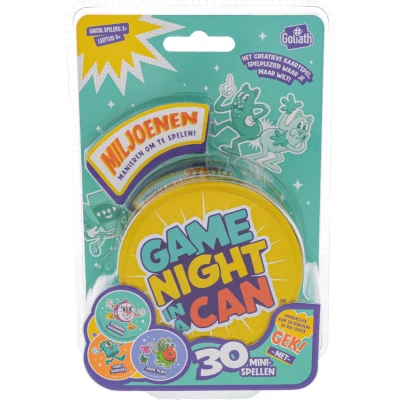 Afbeelding van Goliath Game Night In A Can Blister Kaartspel Partyspel Ook Met Grote Groepen Te Spelen!