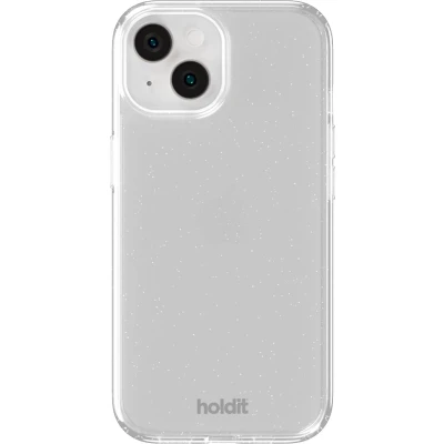 Afbeelding van Holdit Hoesje Geschikt voor iPhone 13 / 15 14 Glitter Case wit