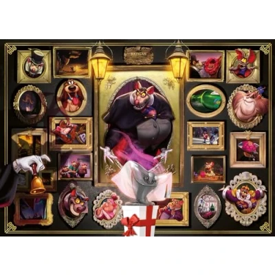 Afbeelding van Ravensburger Puzzel 12000098 Ratigan 1000 stukjes Disney Schurkenpuzzel voor volwassenen en kinderen (1000 onderdelen)