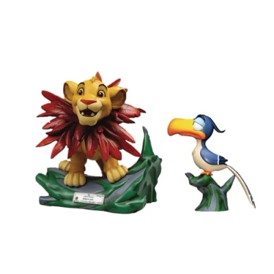 Afbeelding van Beast Kingdom Toys Disney Master Craft Beeld 2 Pack The Lion King Little Simba &amp; Zazu 31 cm